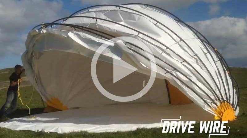 Drive Wire: Meet the Mollusc, a Big Clamshell Tent