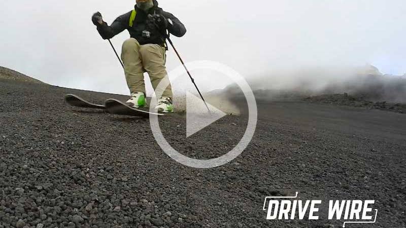 Drive Wire: This Is a Man Skiing Down A Volcano