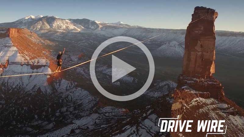 Drive Wire: Slacklining Across A Canyon