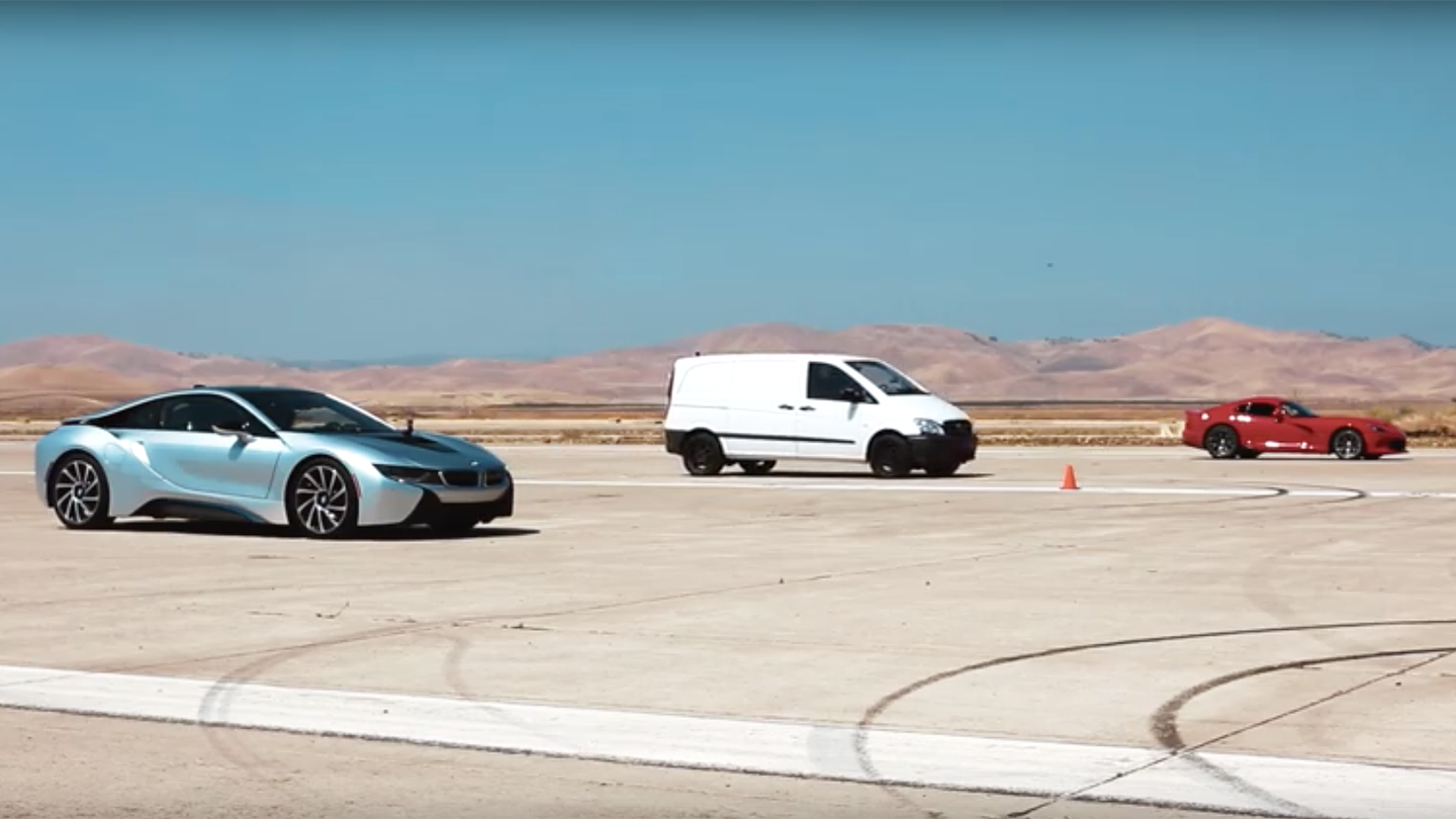 Ferrari Tesla-Beating Electric Van Outrun a Viper and a BMW i8