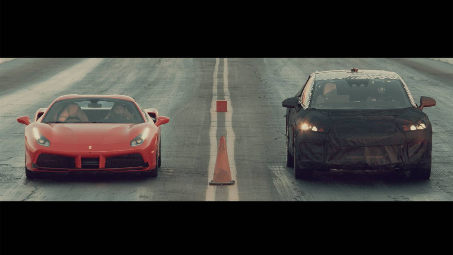 Watch Faraday Future’s Secret Electric Crossover Race* a Tesla, a Ferrari, and a Bentley Bentayga