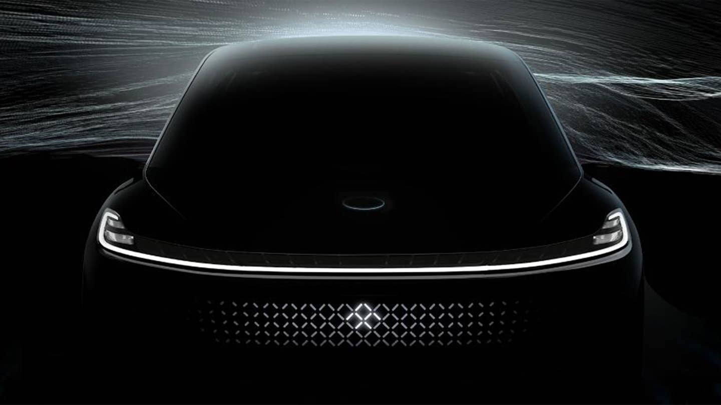 Here&#8217;s Our Best Look Yet at Faraday Future &#8216;s Upcoming SUV