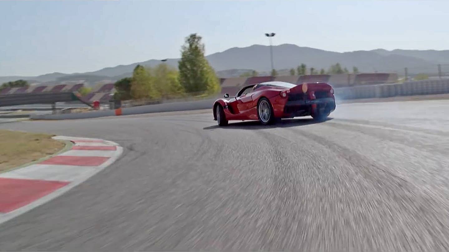 Watch Sebastian Vettel Drift the Ferrari LaFerrari Aperta