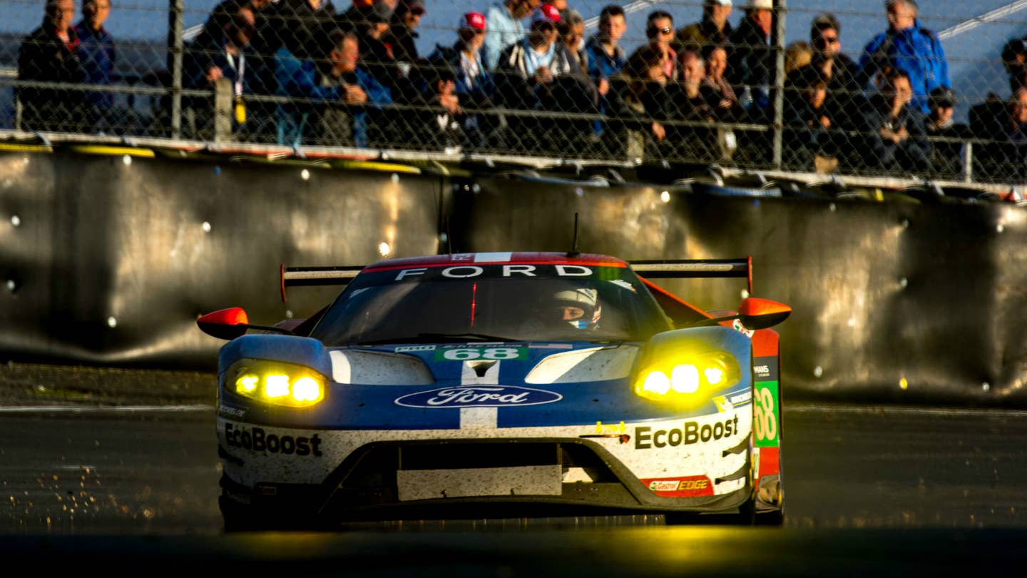 Take a 360-Degree Le Mans Victory Lap Onboard the Ford GT