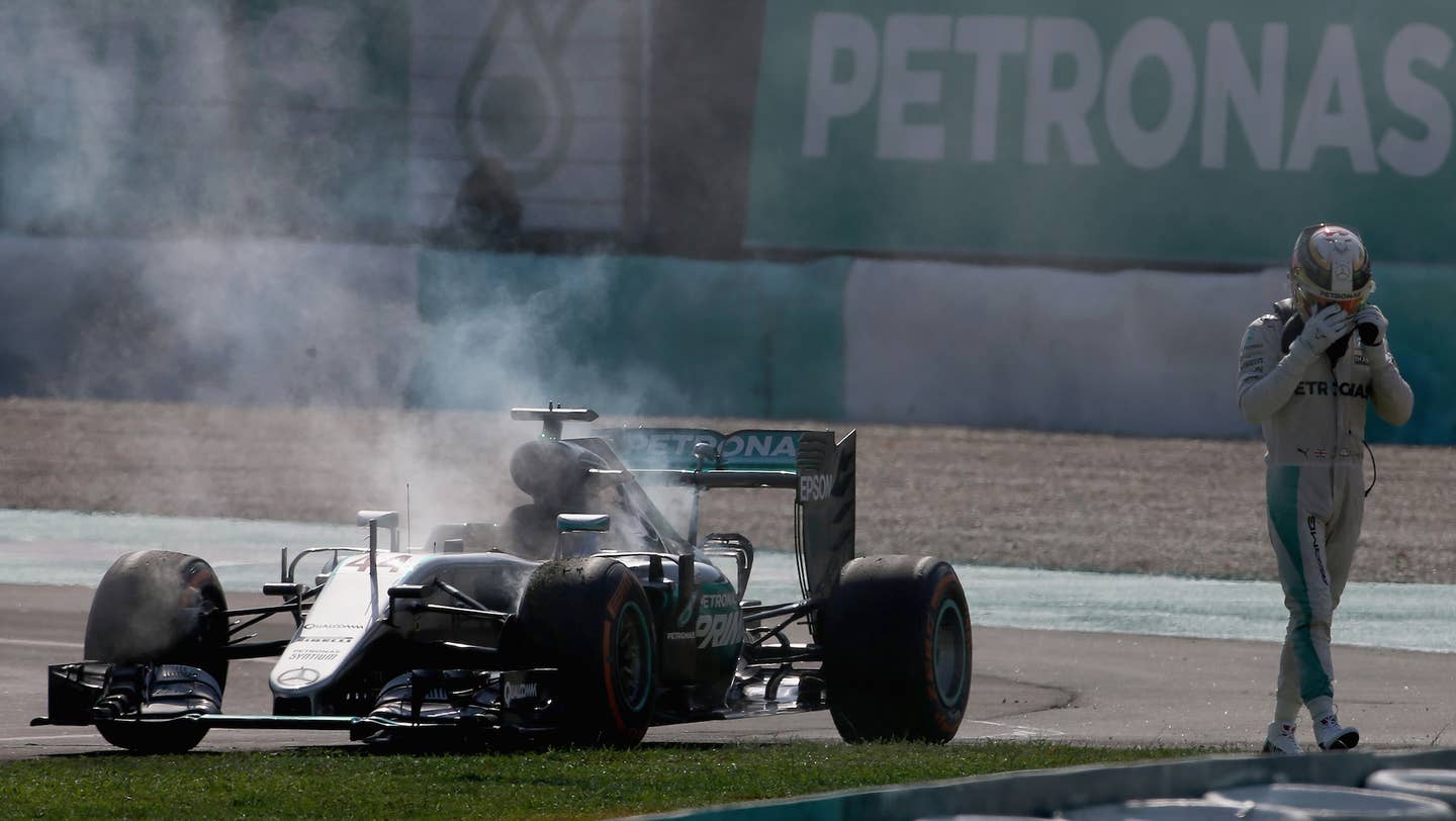 Ricciardo Triumphs, Hamilton Flames Out at F1 Malaysian Grand Prix