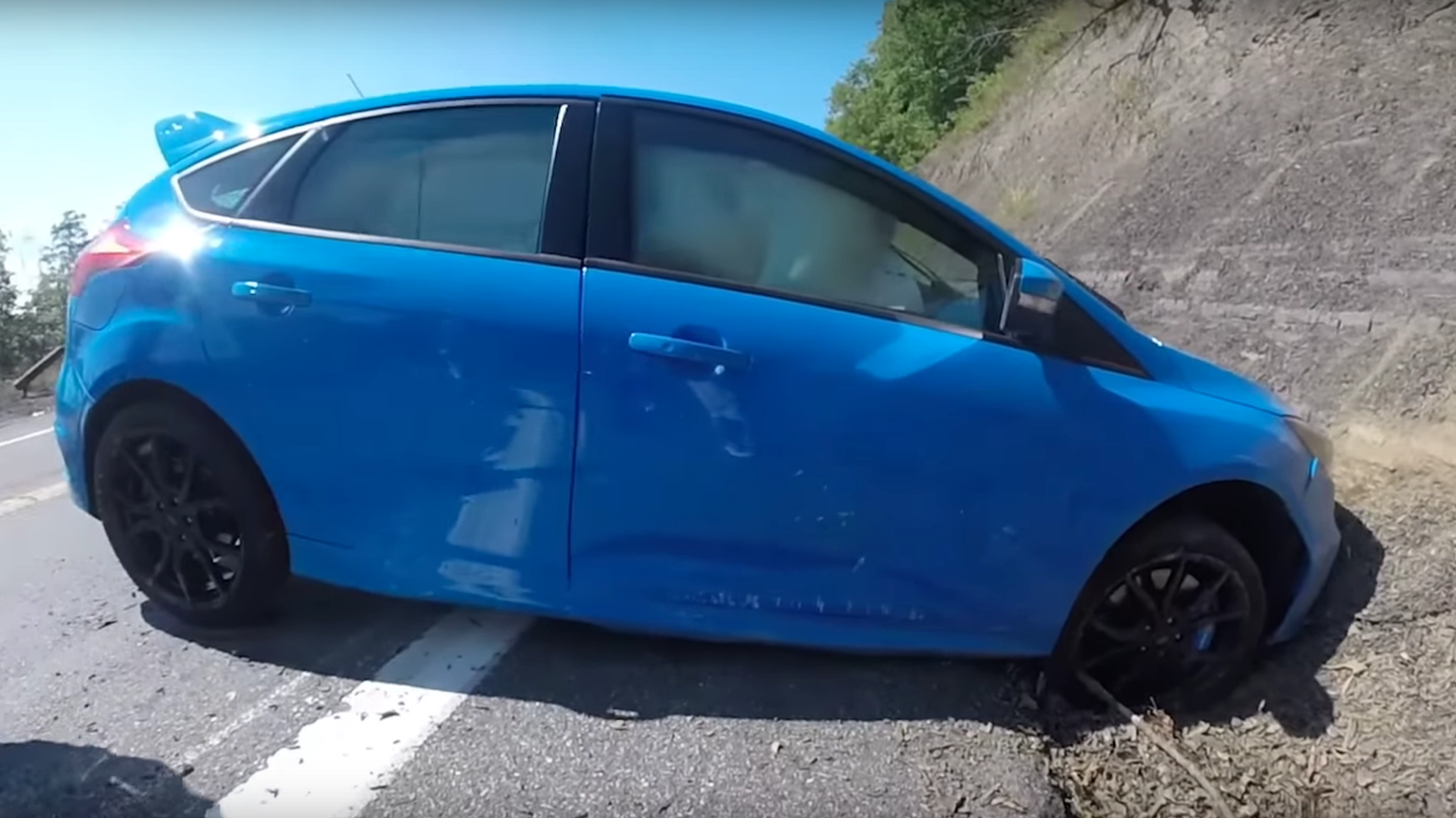 Watch This Ford Focus RS Drift Its Way Into a Nasty Crash