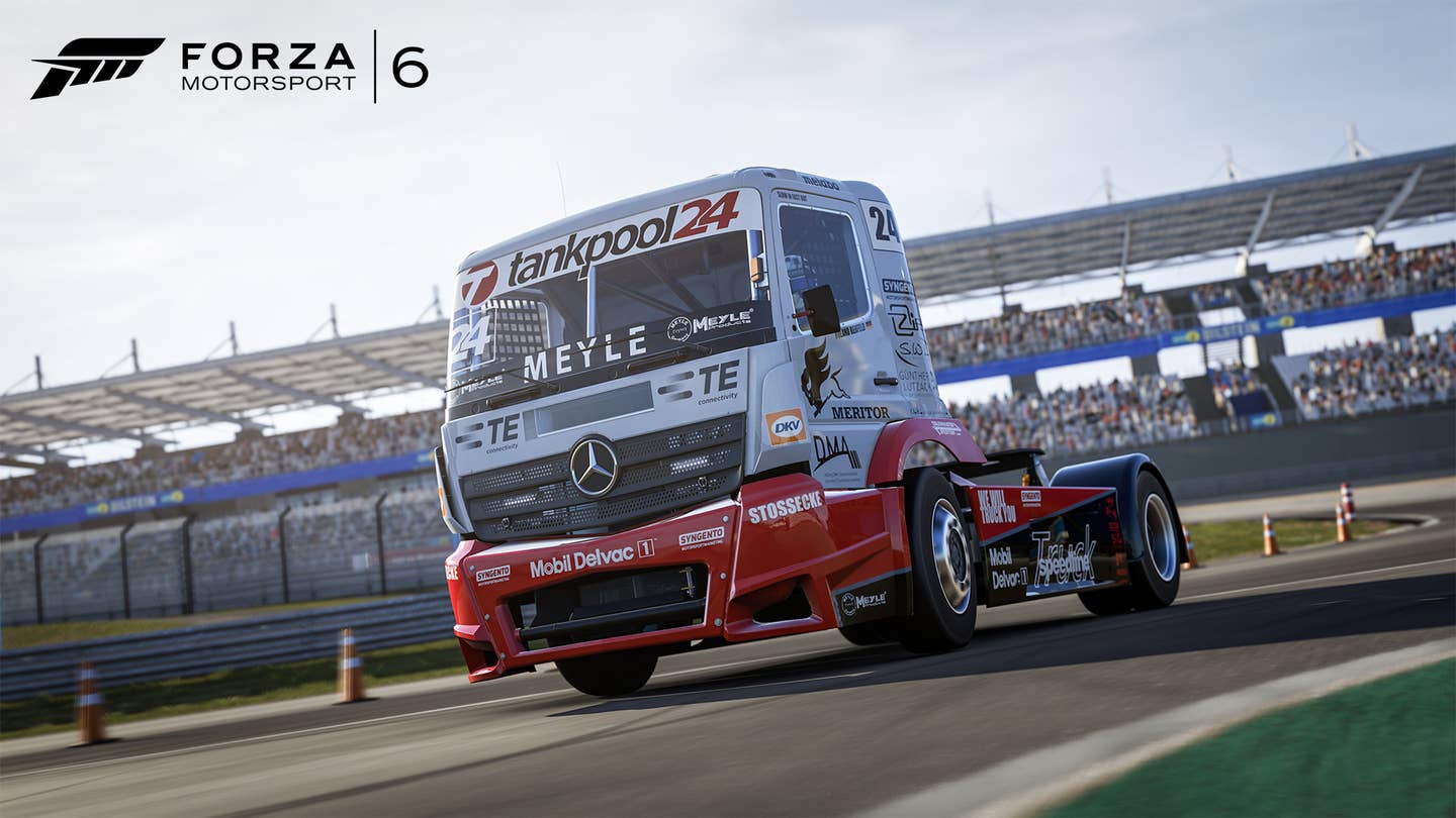 You Can Now Drift This 1,050-hp Mercedes Race Truck in Forza