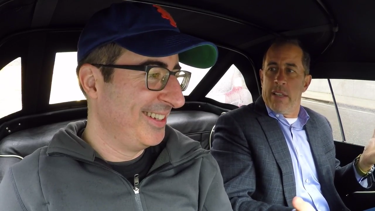 Jerry Seinfeld, John Oliver, and a Triumph TR3