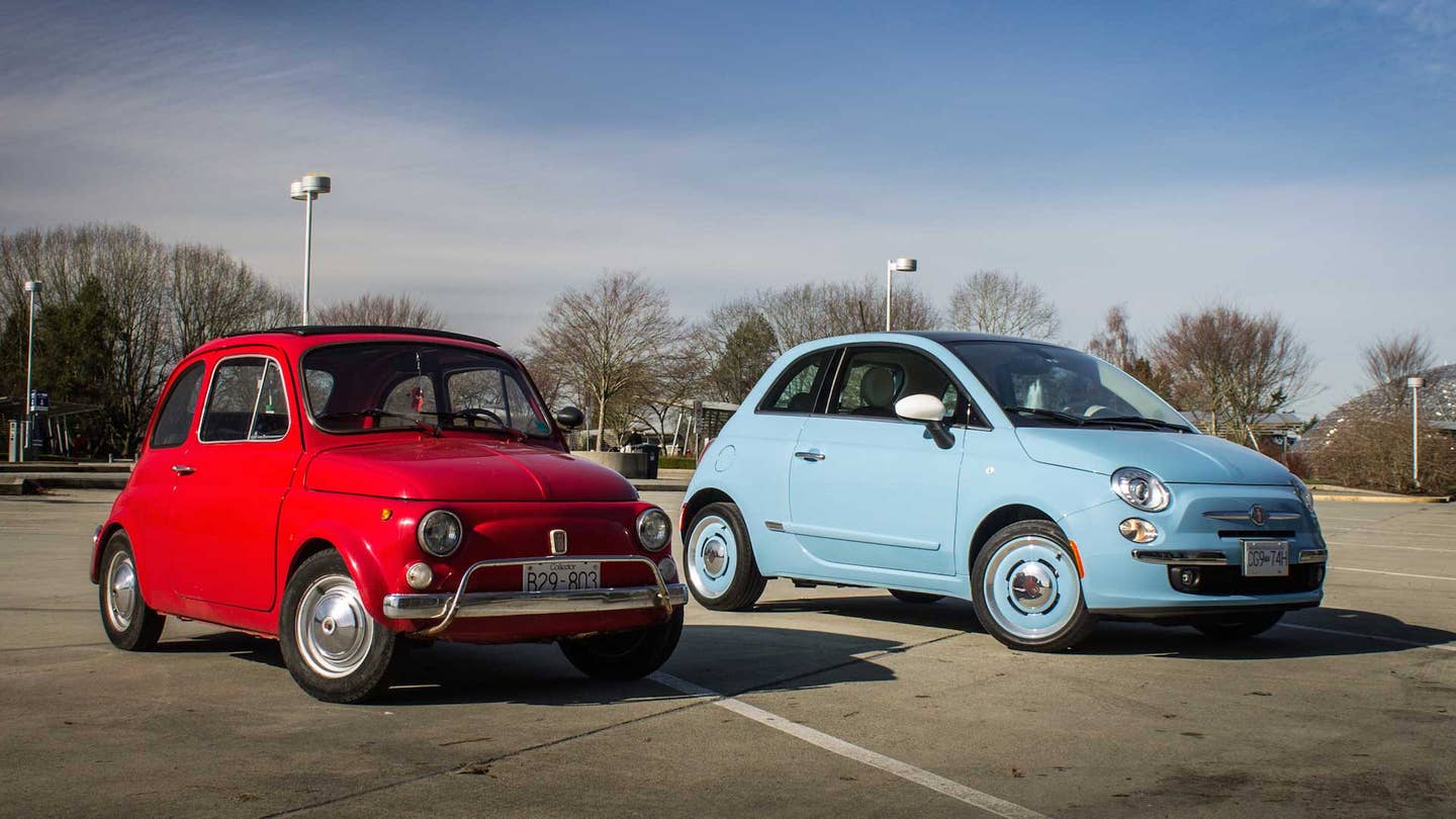 Fiat 500 Old and new