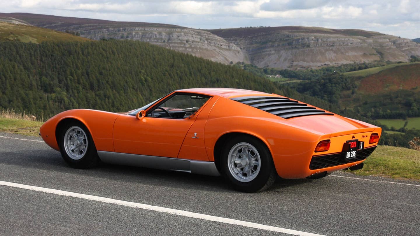 The Real Story Behind the Orange Lamborghini Miura in The Italian Job