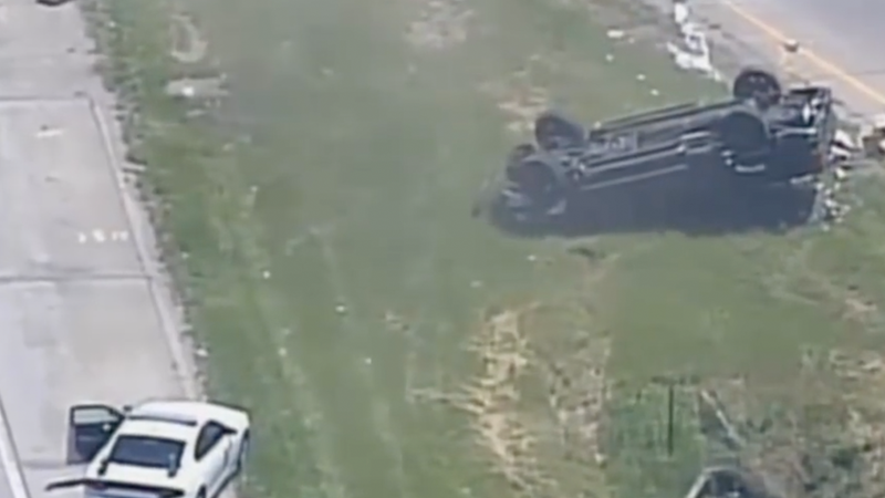 Cop&#8217;s Attempt to Stop Stolen Truck During Chase Goes Horribly Wrong