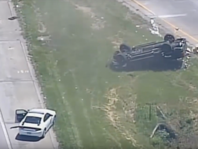 Cop’s Attempt to Stop Stolen Truck During Chase Goes Horribly Wrong