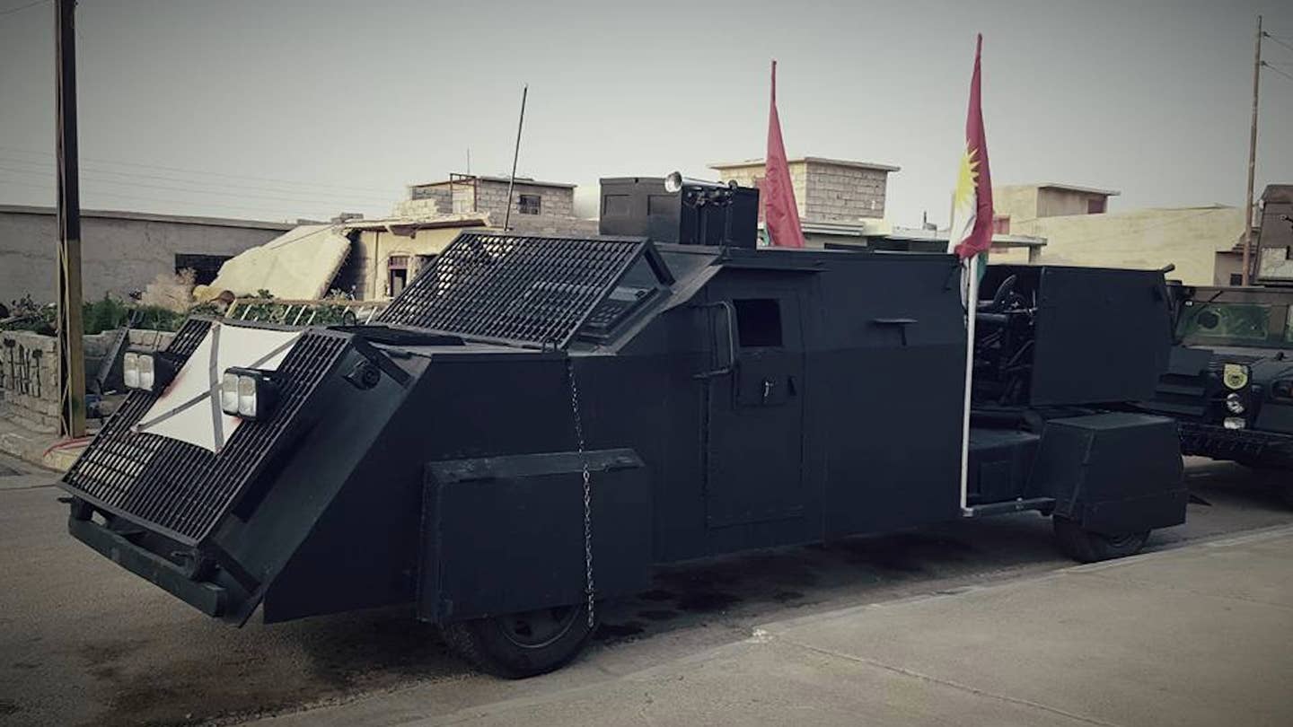 Kurdish Troops Using Mad Max-Style Armored Trucks Against ISIS