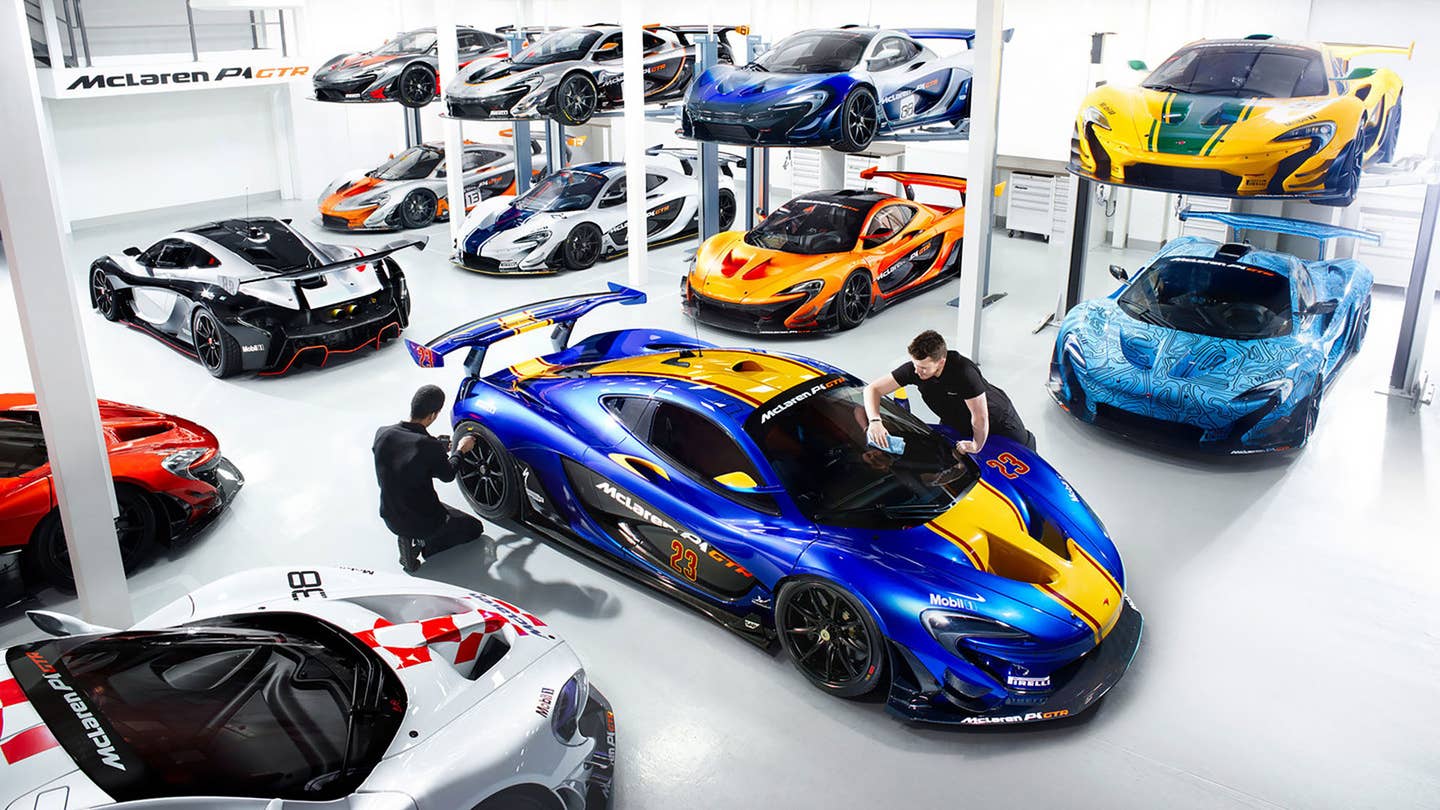 Inside McLaren’s P1 GTR Factory Garage