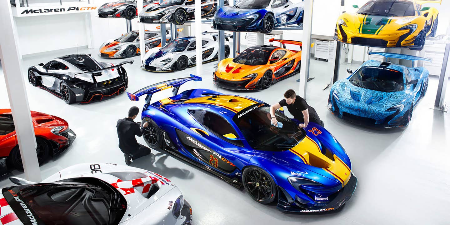 Inside McLaren’s P1 GTR Factory Garage