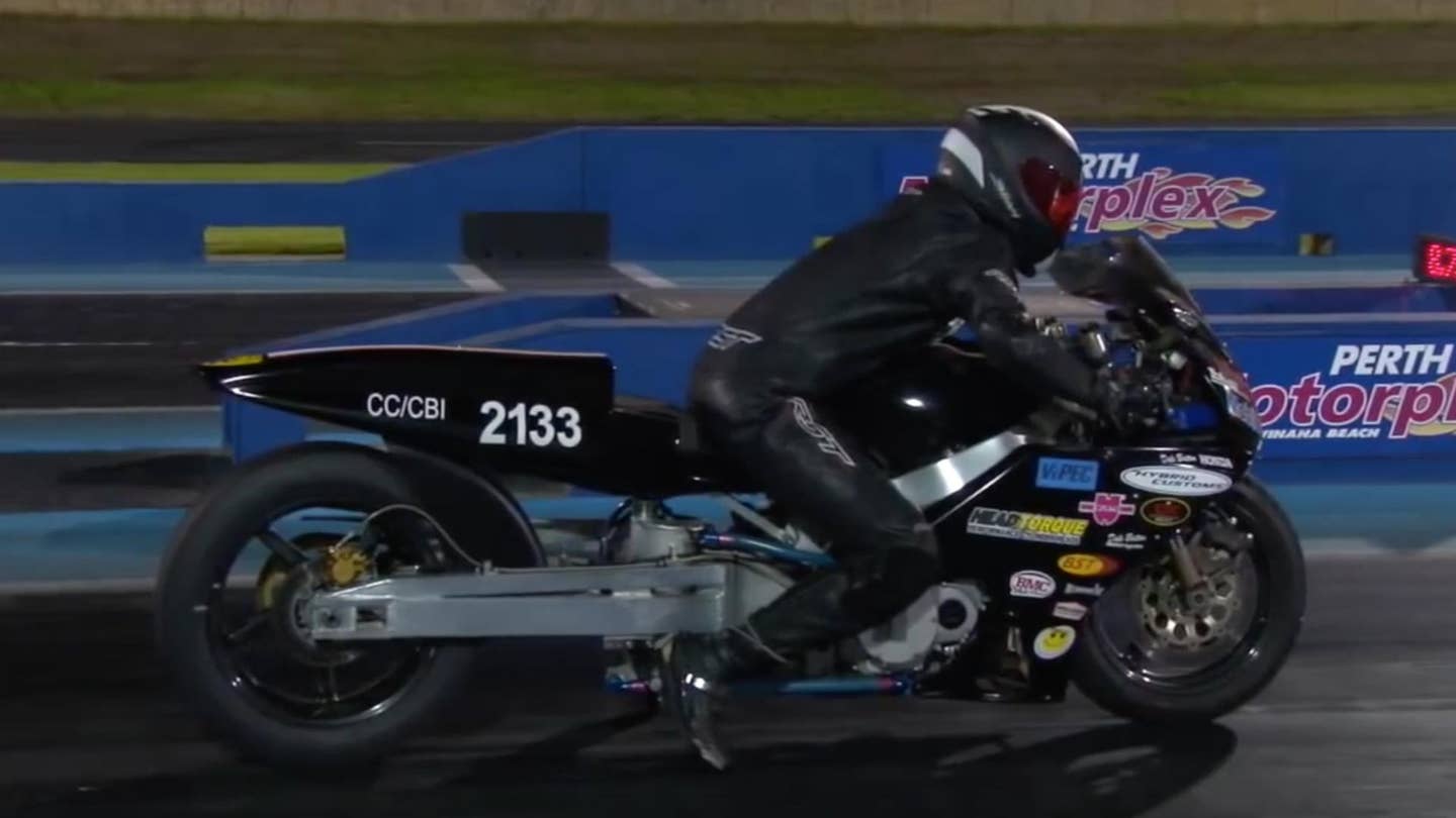 This Motorcycle Drag Racer’s Night Went Very Wrong, Very Fast