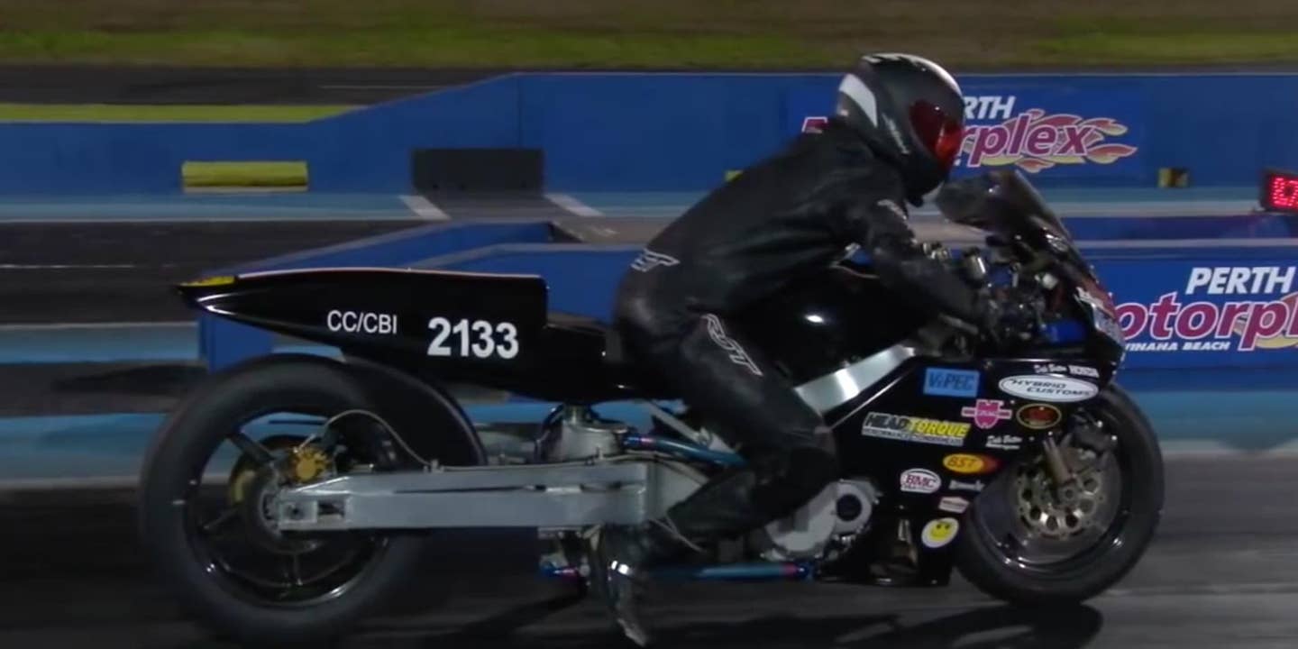 This Motorcycle Drag Racer’s Night Went Very Wrong, Very Fast