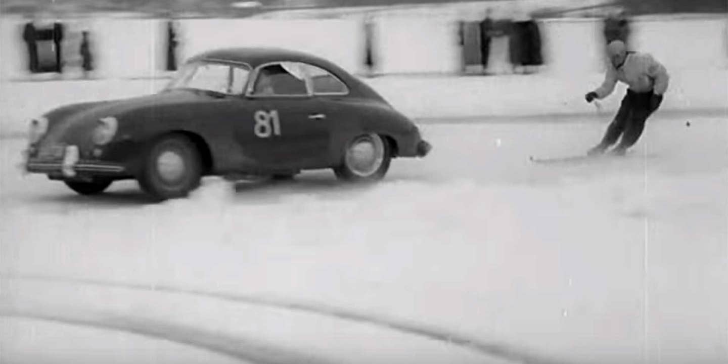 Please, Watch These Bavarians Motorski Behind Porsches