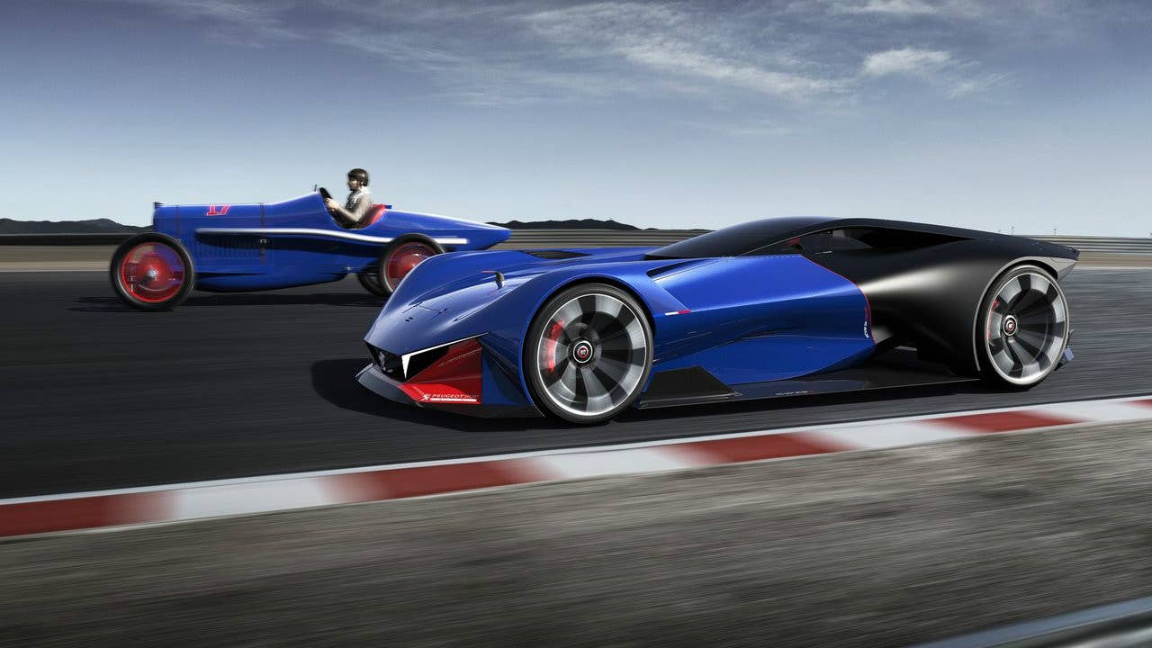 Peugeot&#8217;s Wicked New Hybrid Concept Pays Homage to Indy