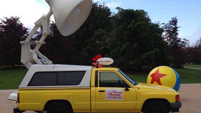 This Guy Owns the Pizza Planet Toyota from “Toy Story”