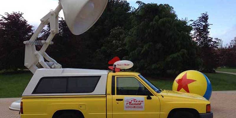 This Guy Owns the Pizza Planet Toyota from “Toy Story”
