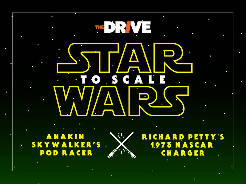 Star Wars  to Scale: Skywalker’s Podracer vs. Petty’s NASCAR Charger