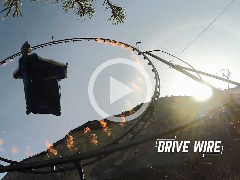 Drive Wire: Watch This Guy Fly Through A Ring Of Fire