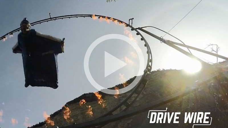 Drive Wire: Watch This Guy Fly Through A Ring Of Fire