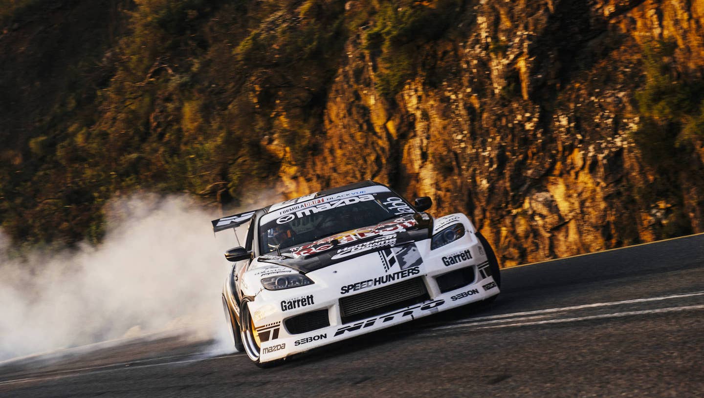 Watch Drift Master &#8220;Mad Mike&#8221; Slide His 800-HP Mazda RX-8 Up a Mountain