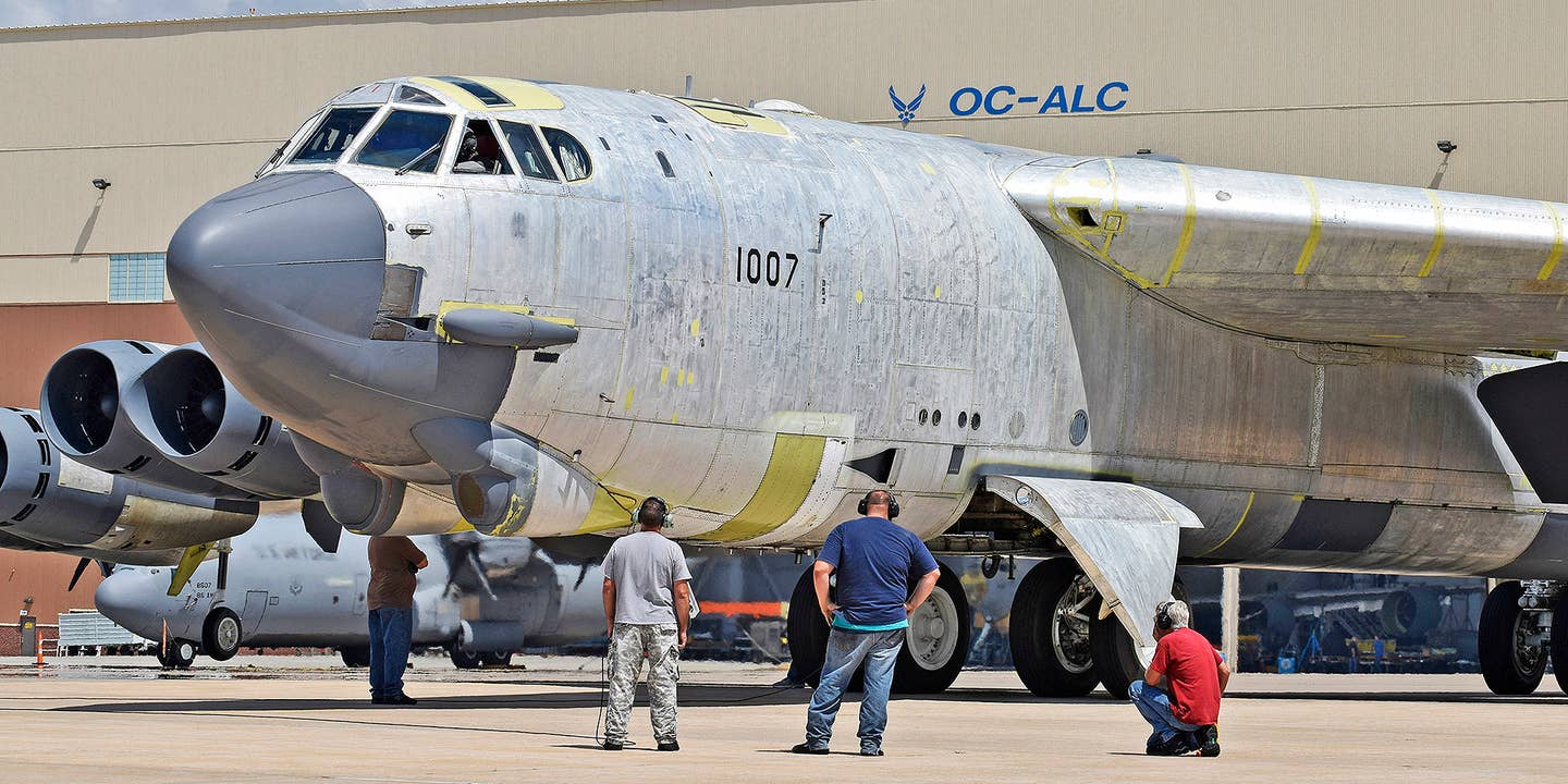 Resurrected B-52H ‘Ghost Rider’ Reenters Active Service At Minot AFB