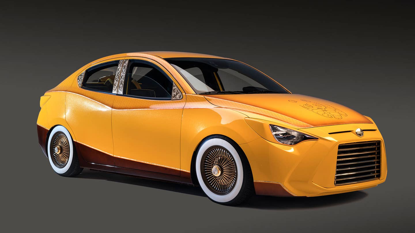 Scion’s SEMA-Ready iA Lowrider Is Trying Very Hard to Fit In
