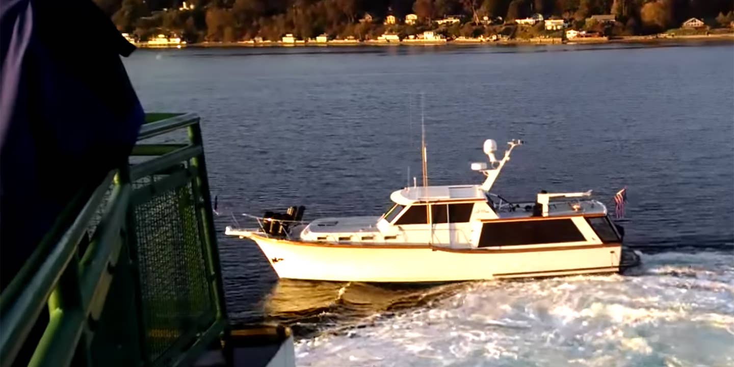 Yacht Captain Gets a Rude Awakening from Washington Ferry