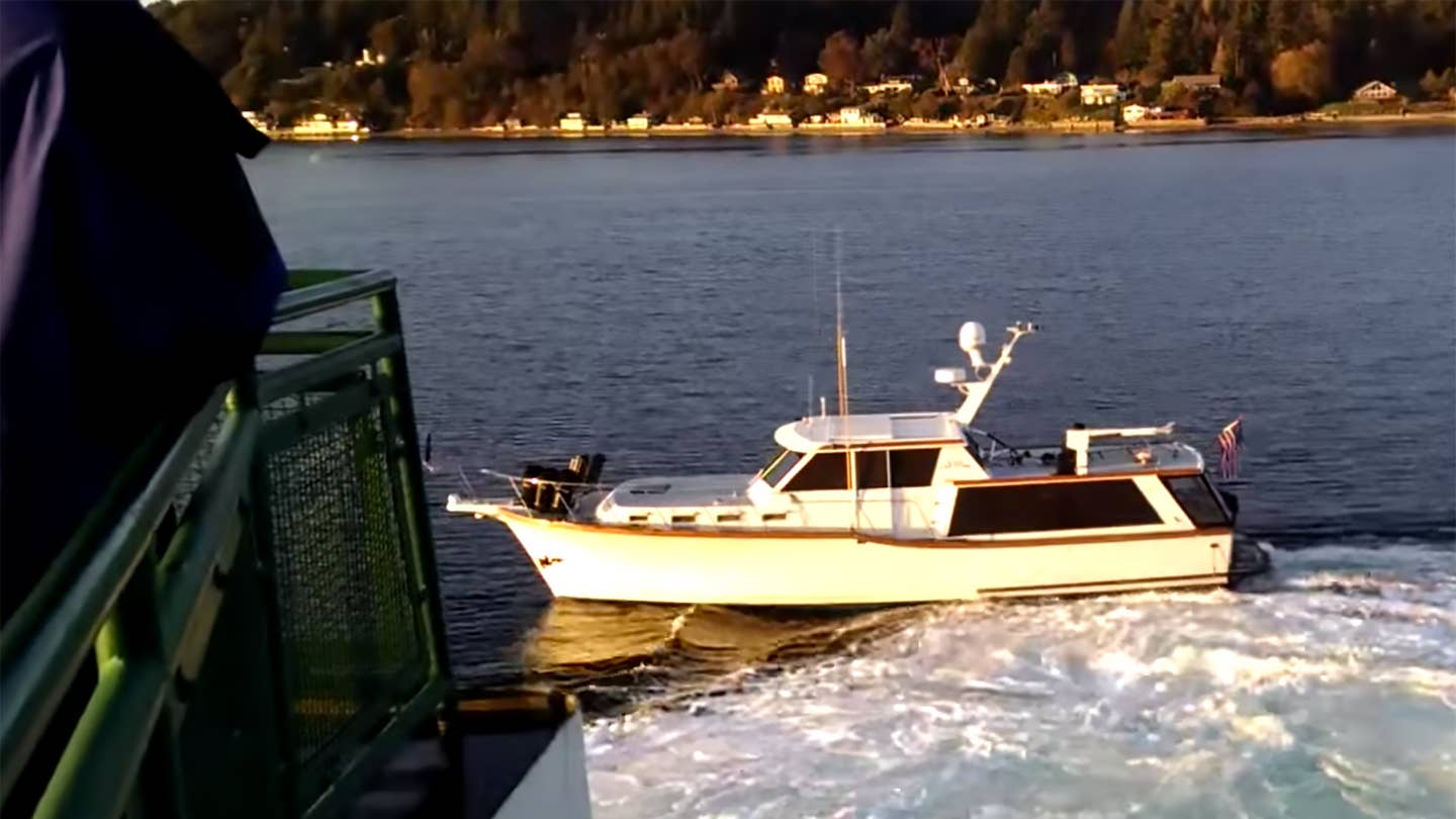 Yacht Captain Gets a Rude Awakening from Washington Ferry