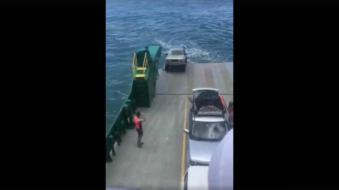 Watch Your Worst Car Ferry Nightmare Come True