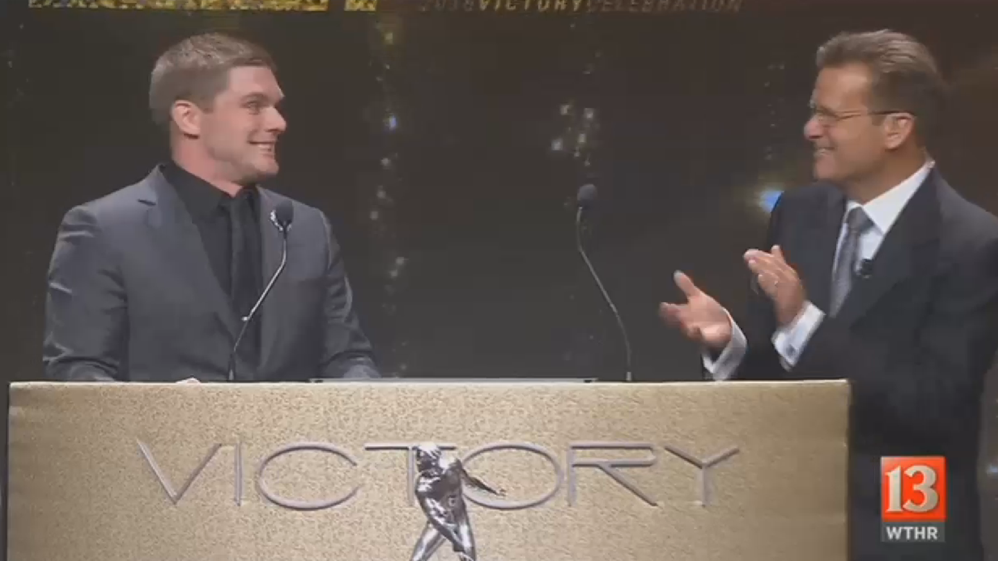 Conor Daly Delivers Stand-Up Comedy Routine at Indy 500 Banquet