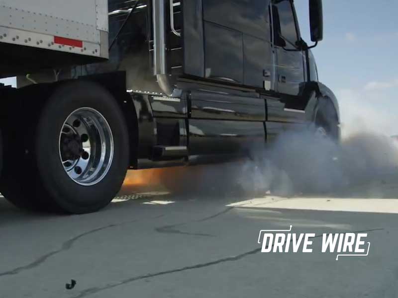 Drive Wire: Ryder Destroys Semi Truck