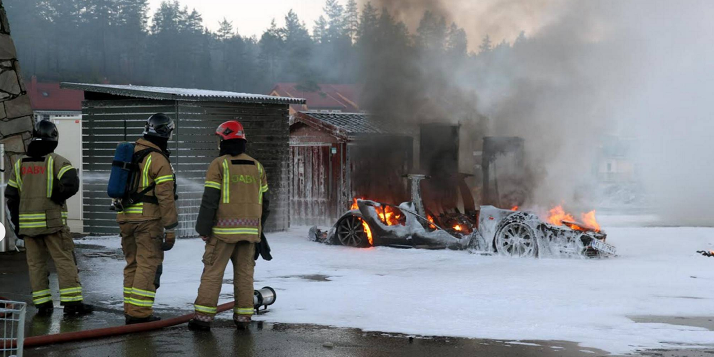 Tesla Model S Catches Fire in Norway