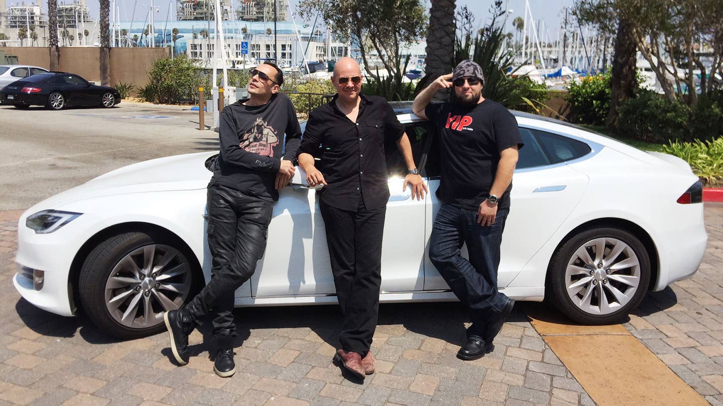 Alex Roy Shatters Electric and Autonomous Cannonball Run Records in a Tesla