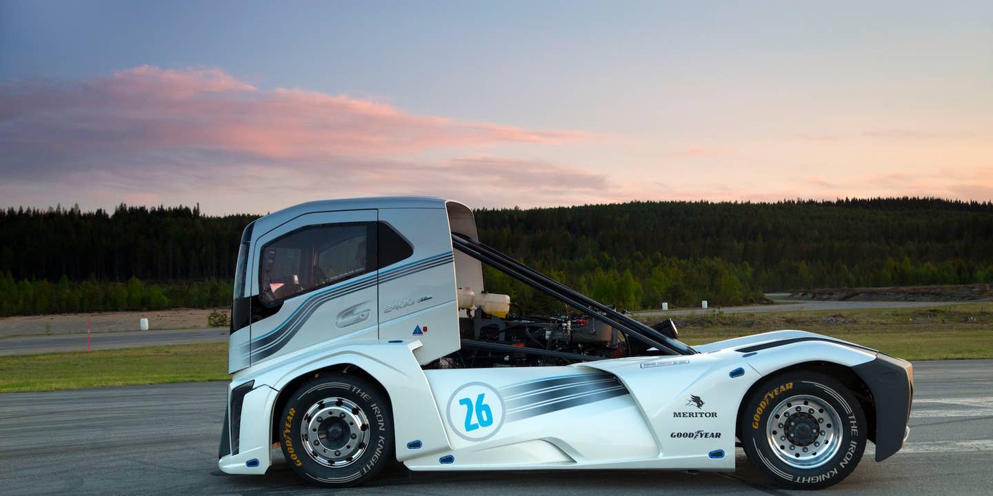 Watch Volvo’s “Iron Knight” Break Two Truck World Speed Records