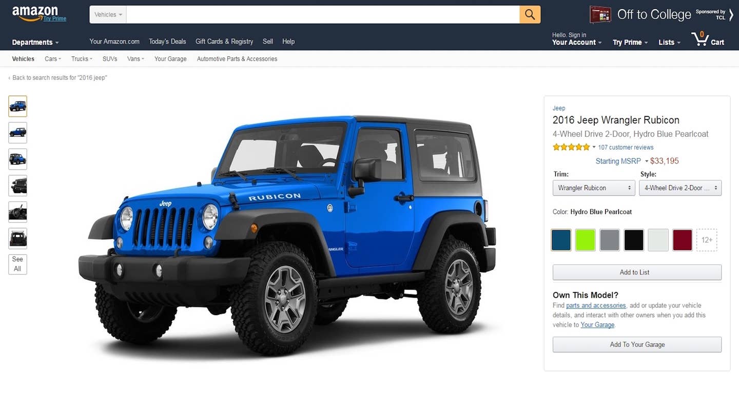 Amazon Vehicles Is the Dot-Com Giant’s New Hub for Car Info