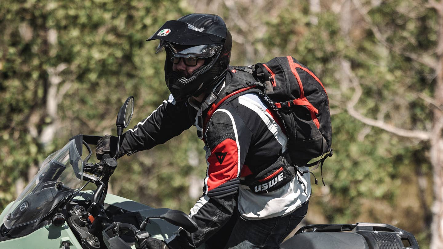 This Moto Jacket Turns Into A Backpack To Hold Your Helmet Off The