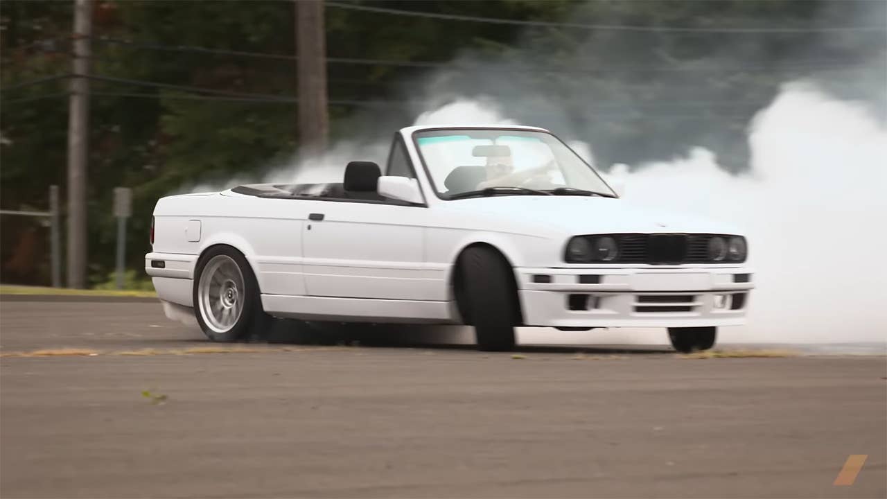 A Tesla-Swapped E30 BMW Means You’ll Never Miss a Yellow Light Again