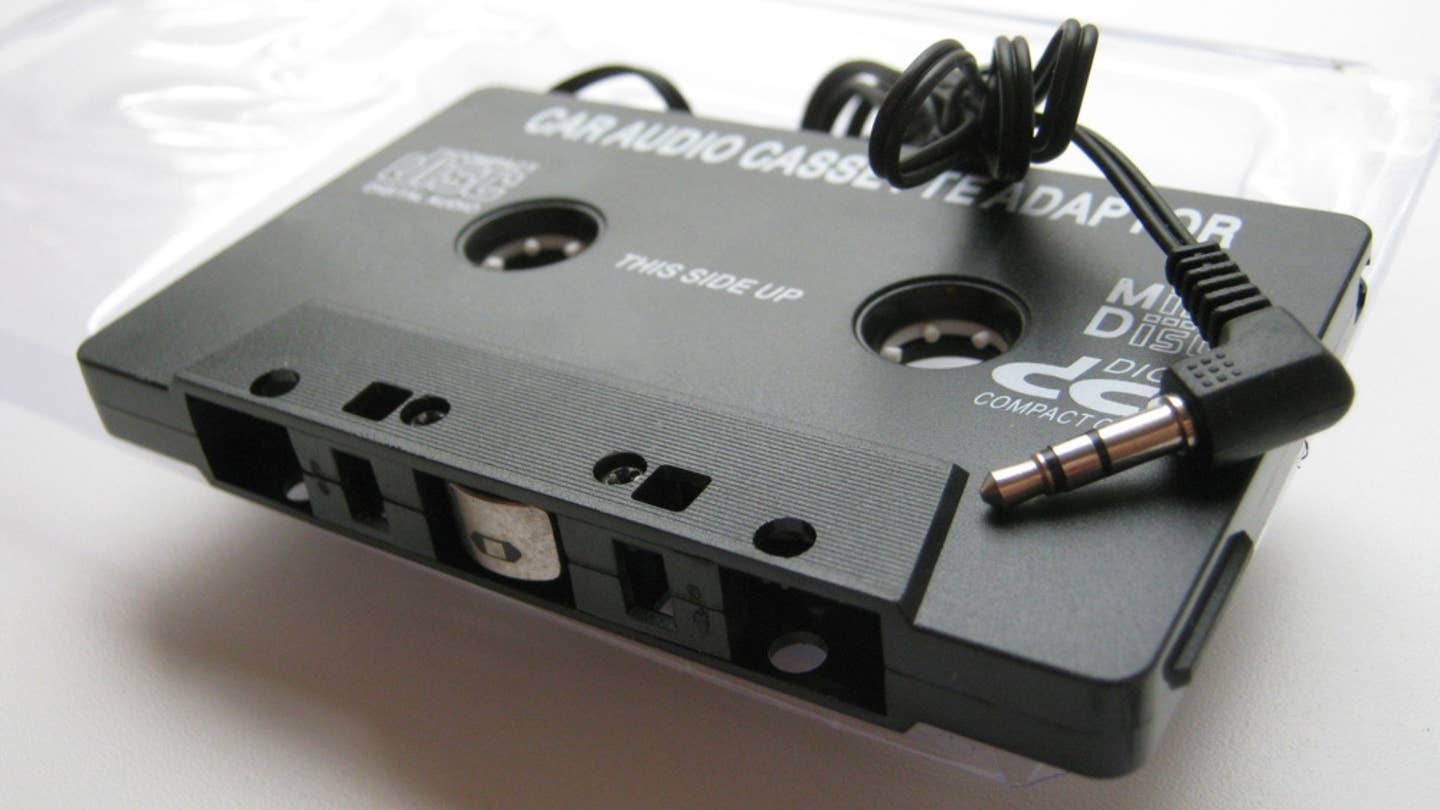 Cassette adapter for retro radio