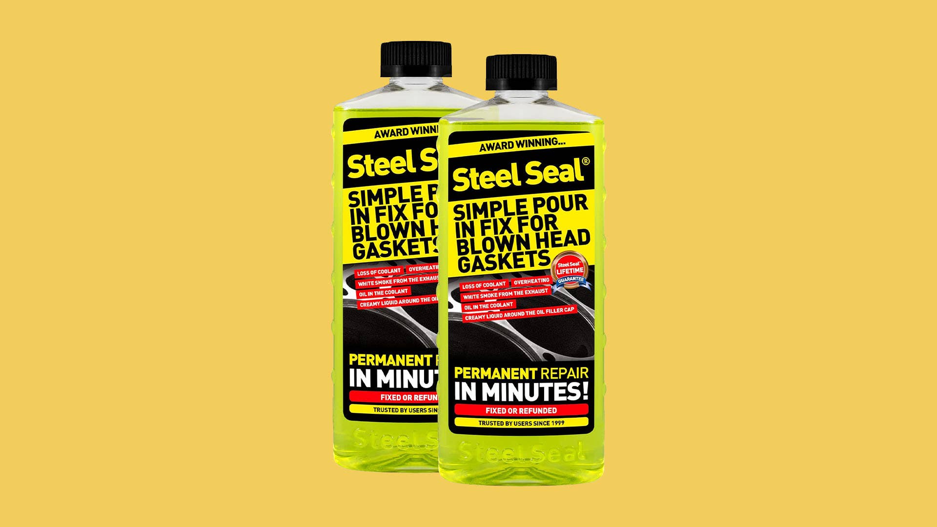 Steel Seal Head Gasket Sealer For 4 Cylinder Engines : :  Automotive