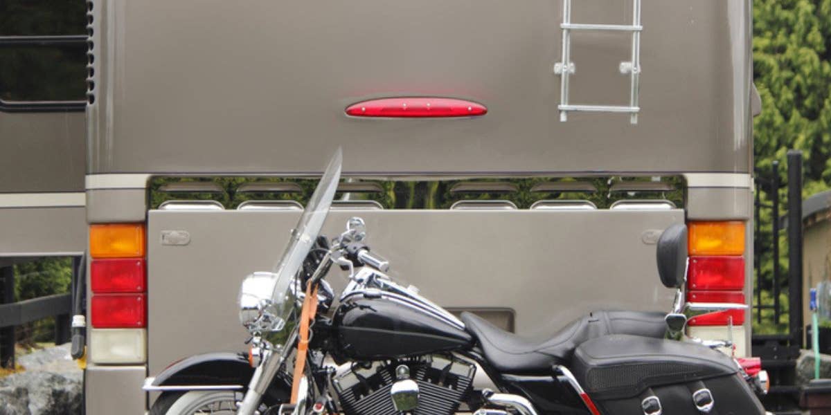Motorcycle Hitch Carrier Close Up