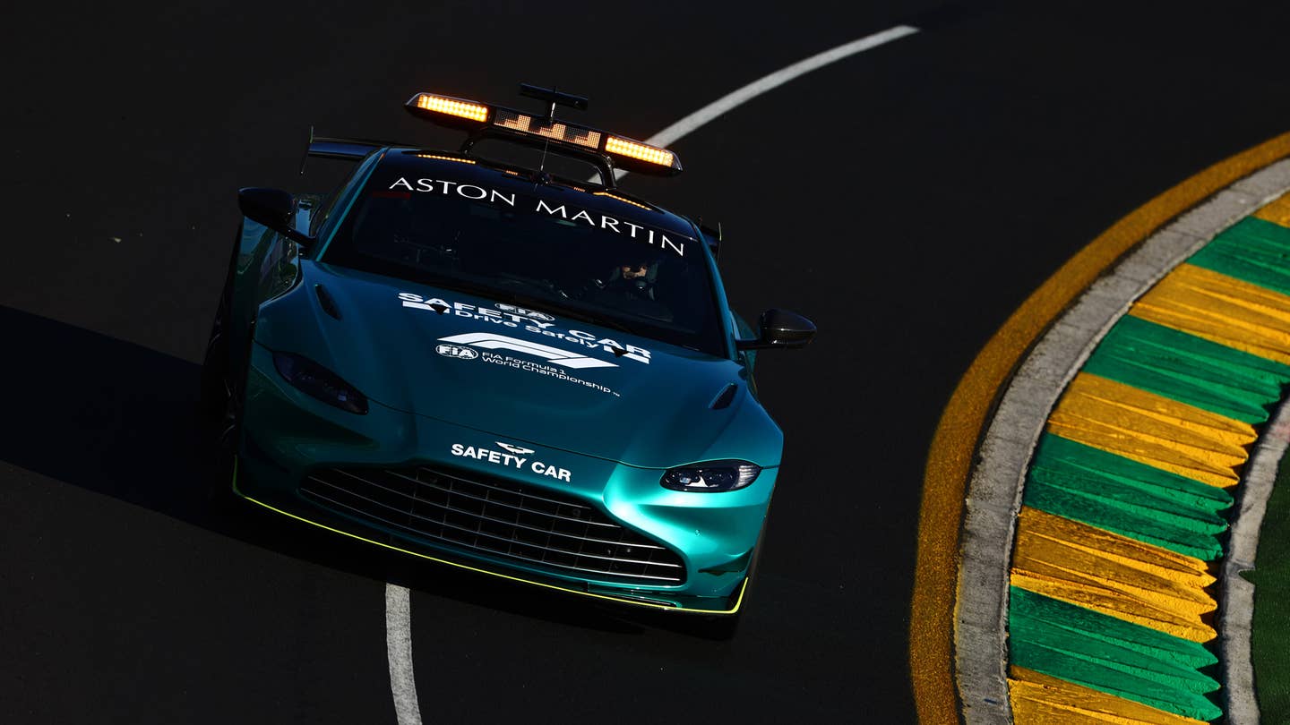 FIA Defends F1 Safety Car Speeds After Verstappen Says the Aston Martin Vantage Is Too Slow