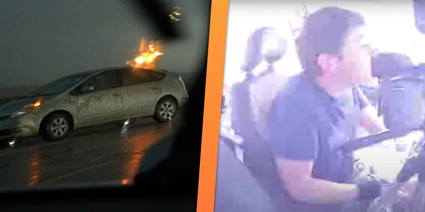 Storm Chasers Record Exact Moment Toyota Prius Gets Struck By Lightning