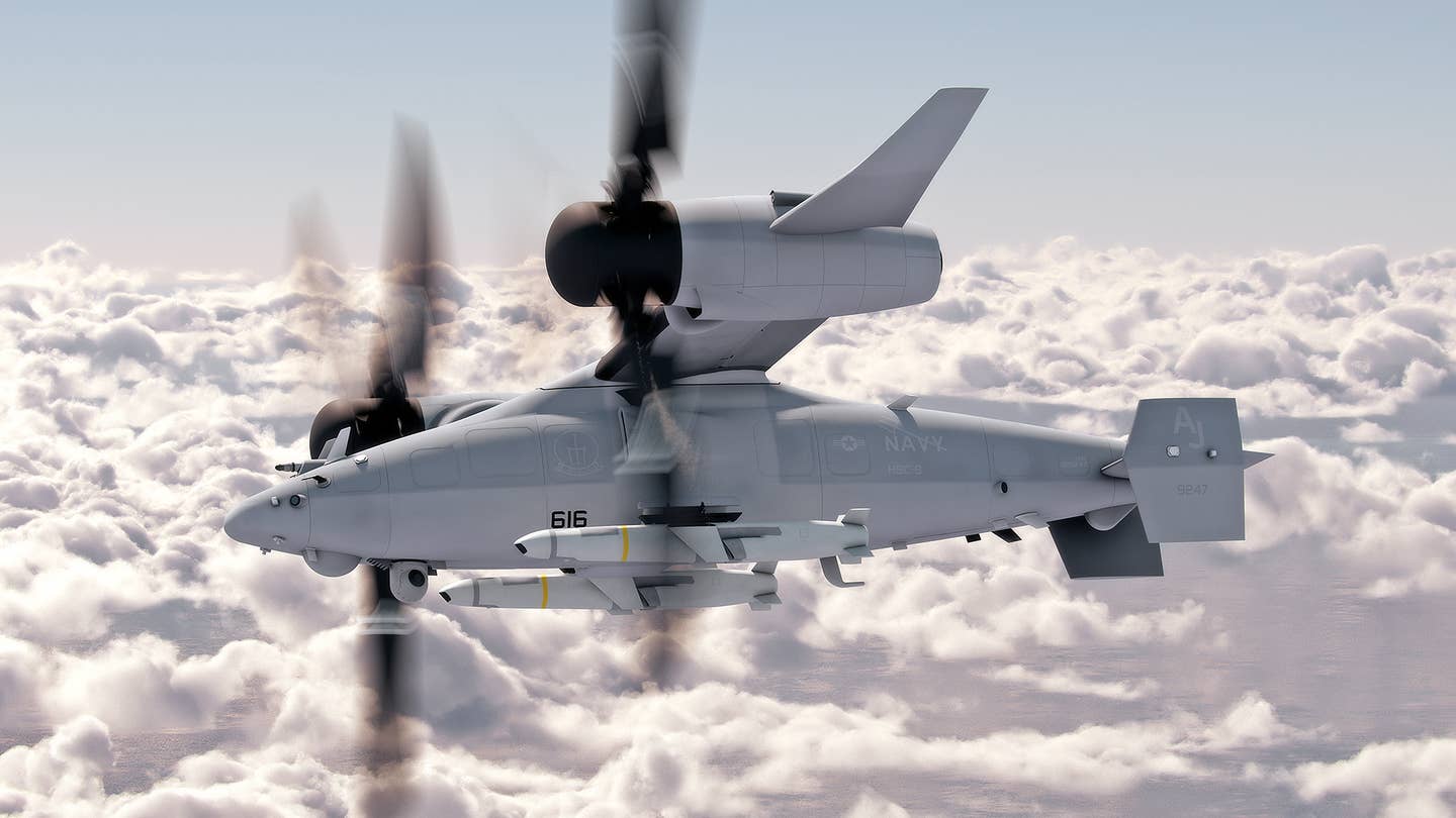 V-247 Tiltrotor Drone Downsized For Strike Role Aboard Navy Ships