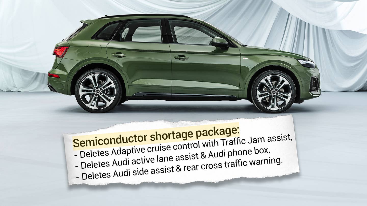 Some New Audis Have a ‘Semiconductor Shortage Package’