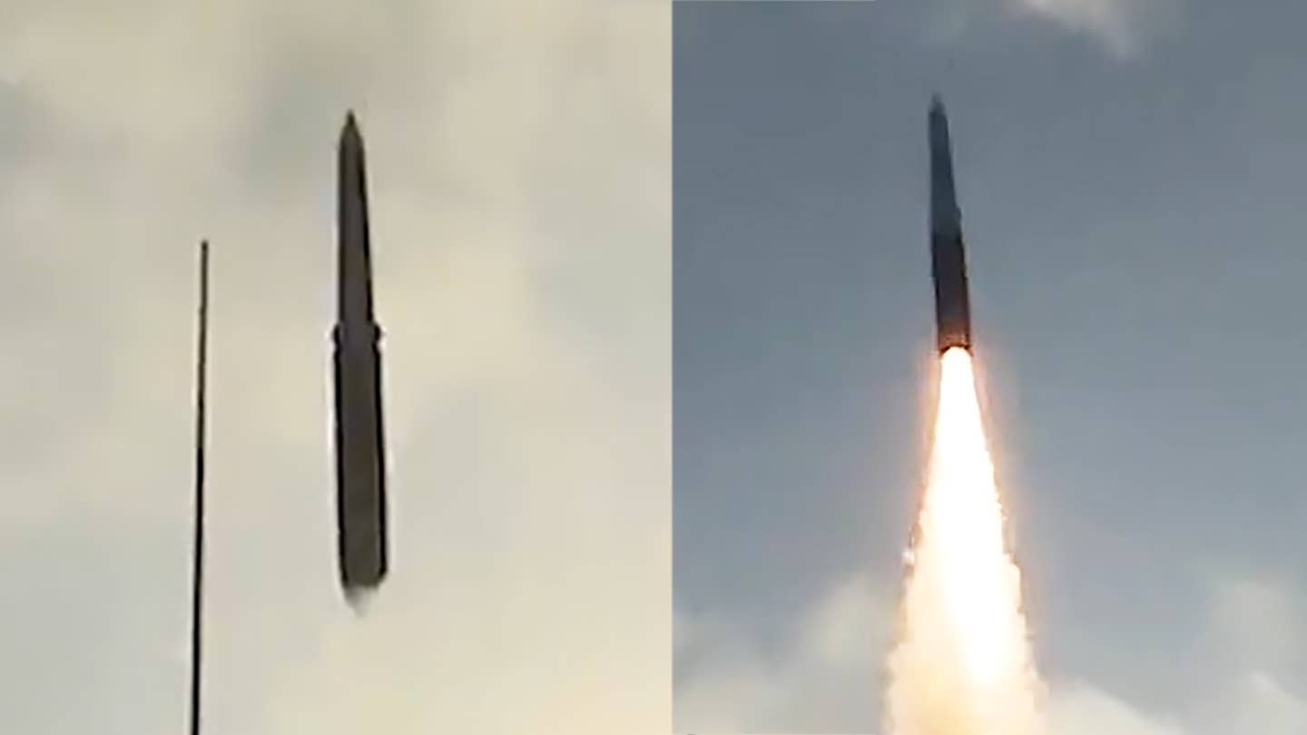 Anti-ship ballistic missile launch Type 055